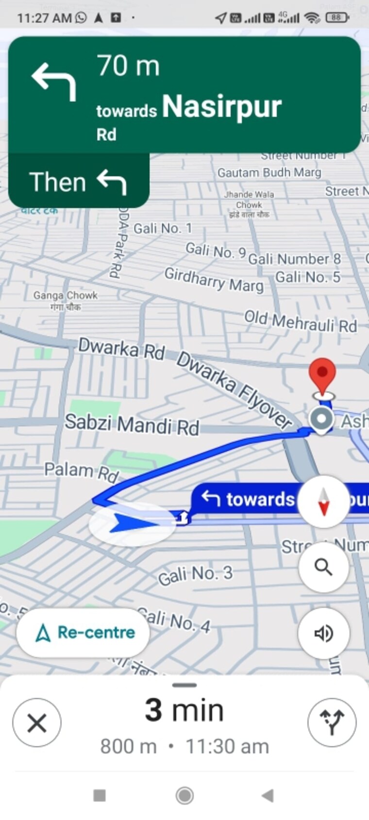 Map Location, igi airport area 3 Bedroom 1000 Sq.Ft. Apartment In Igi Airport Area Delhi 9175247