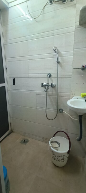 Bathroom in 1 BHK Apartment at Hill Garden, Manpada – for Rent