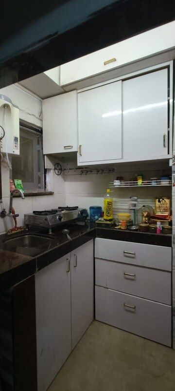 Kitchen in 1 BHK Apartment at Hill Garden, Manpada – for Rent