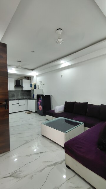 Living Room in 2 BHK Builder Floor at Palm Residency Chhatarpur, Chattarpur – for Rent