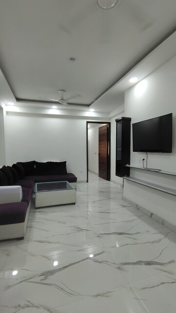 Living Room in 2 BHK Builder Floor at Palm Residency Chhatarpur, Chattarpur – for Rent