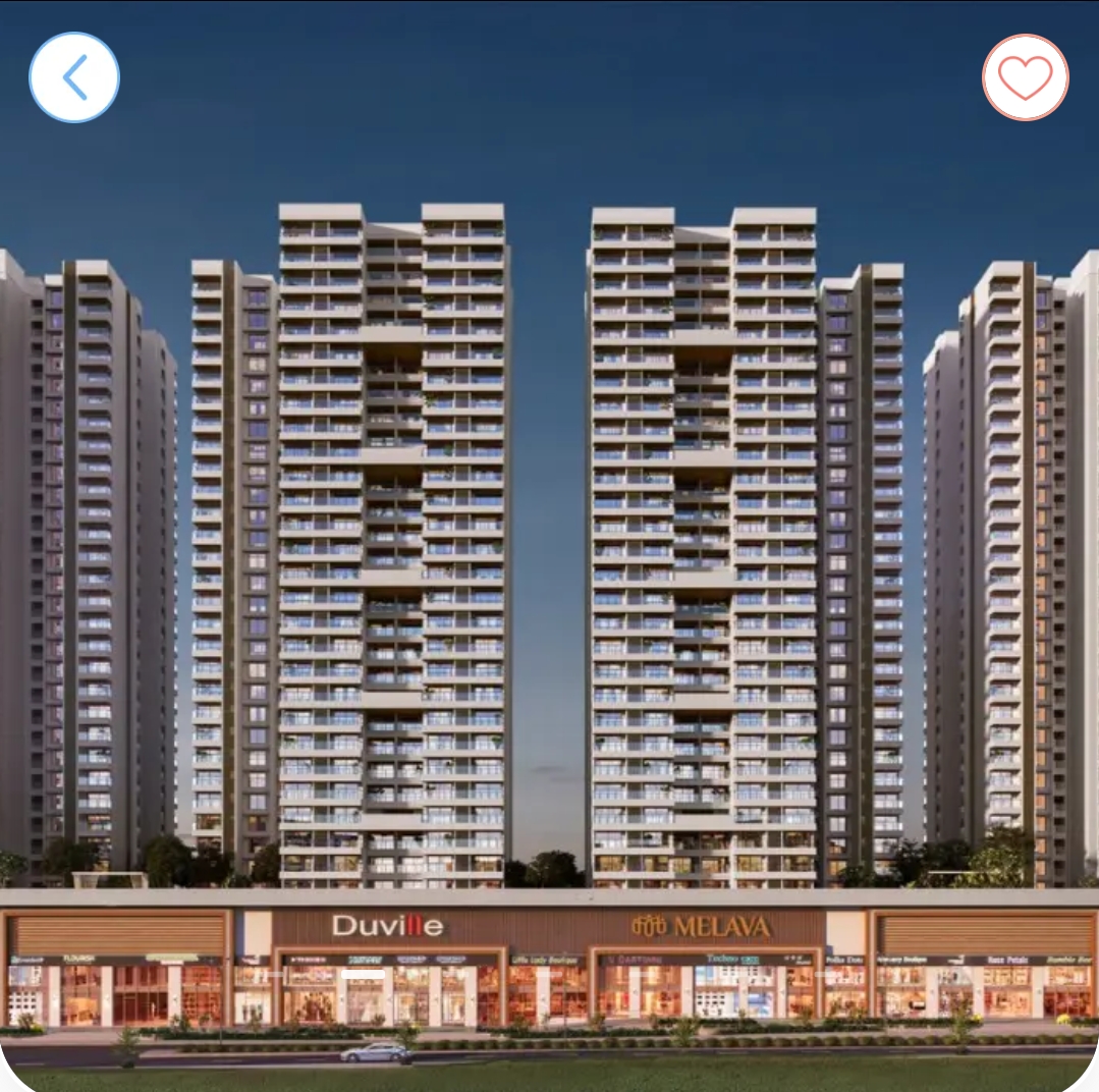 2 BHK + Extra Room 737 Sq.Ft. Apartment in Duville Riverdale