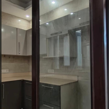 Kitchen in 3 BHK Builder Floor at Boutique Residential Apartments C-220, Sarvodaya Enclave – for Rent