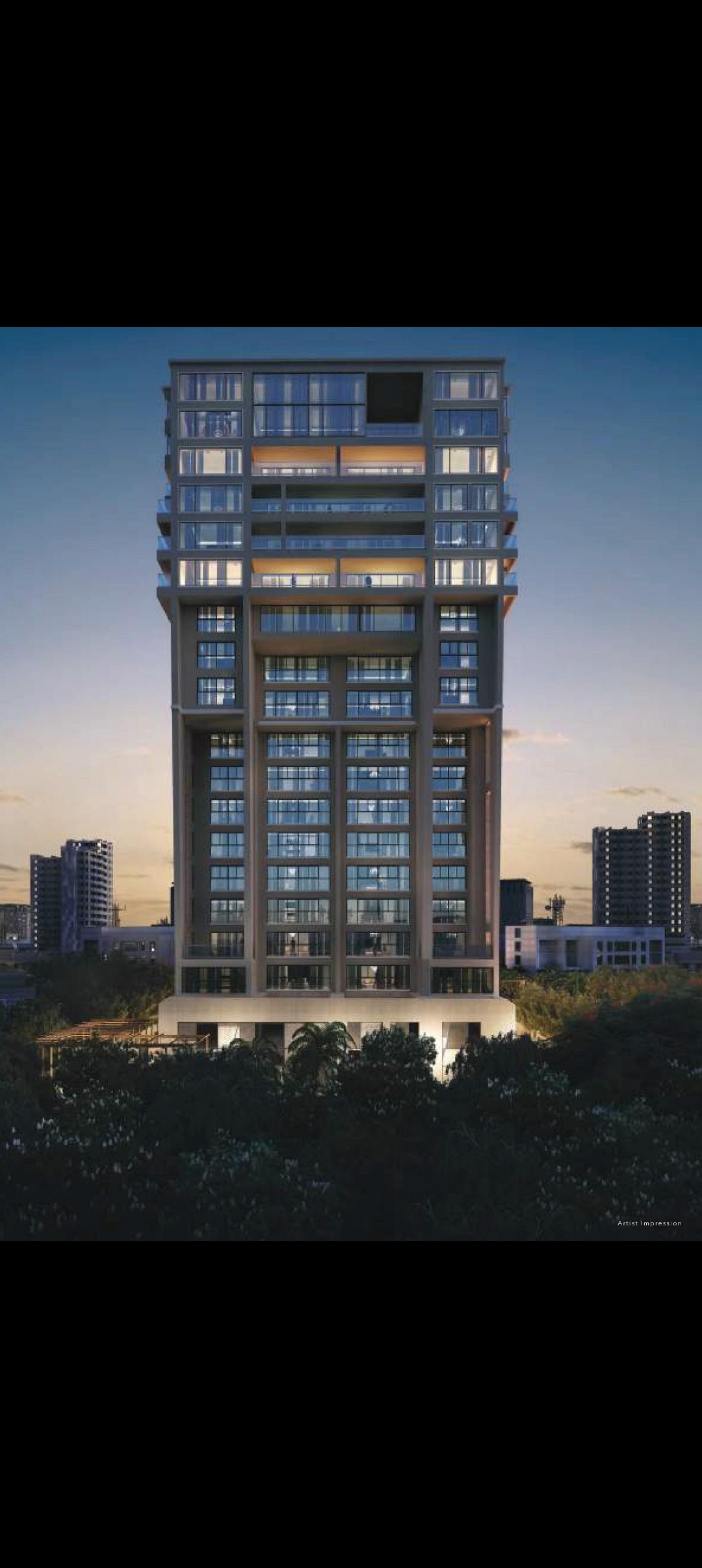 4 BHK + Servant Room 2086 Sq.Ft. Apartment in Ashar Navroze Apartment