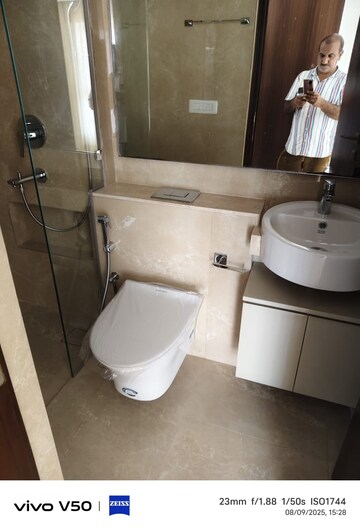 Bathroom in 1 BHK Apartment at Shreem Shree Krishna, Powai – for Sale