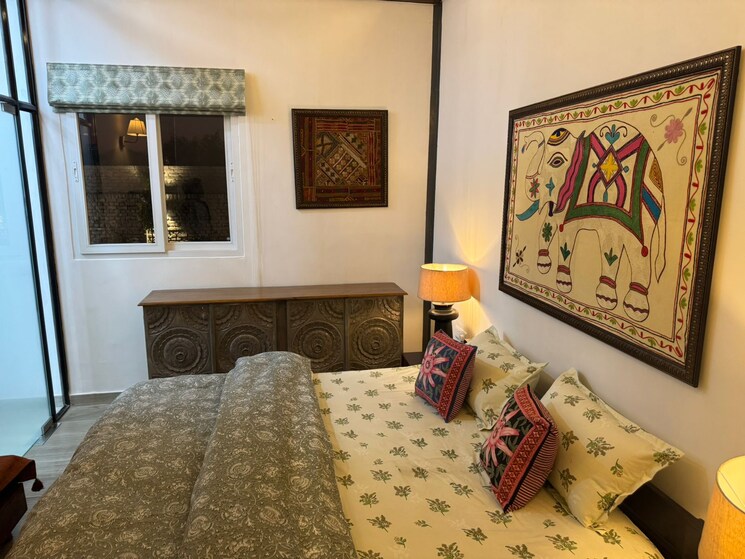 Bedroom, dera mandi 3 Bedroom 1200 Sq.Yd. Villa In Dera Mandi Delhi 9175633