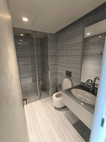 Bathroom in 3 BHK Apartment at Lodha World View, Worli – for Rent