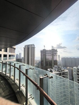 Balcony in 3 BHK Apartment at Lodha World View, Worli – for Rent