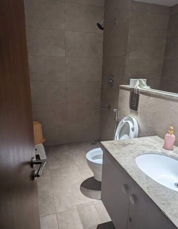 Bathroom in 3 BHK Apartment at Aparna Serene Park, Kondapur – for Rent