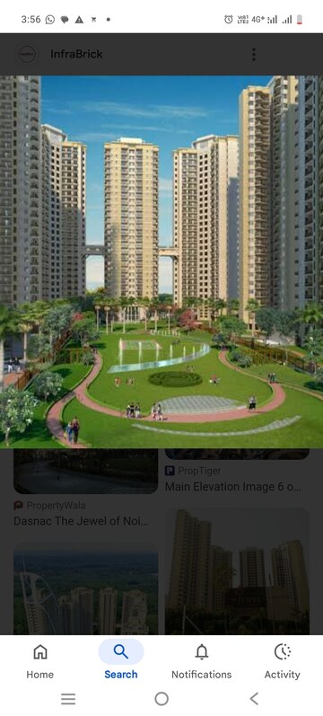 Swimming Pool in 3 BHK Apartment at Dasnac The Jewel, Sector 75 – for Rent