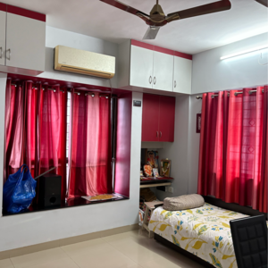 Bedroom in 2 BHK Apartment at Treasure Park, Walvekar Nagar – for Sale