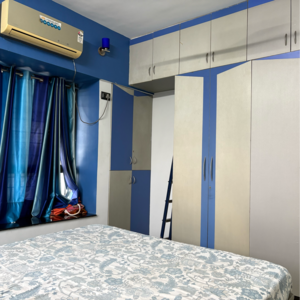 Bedroom in 2 BHK Apartment at Treasure Park, Walvekar Nagar – for Sale