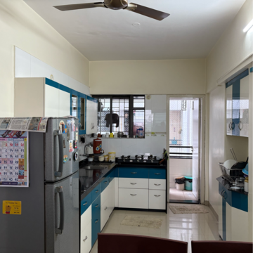 Kitchen in 2 BHK Apartment at Treasure Park, Walvekar Nagar – for Sale