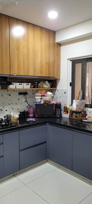 Kitchen in 3 BHK Apartment at Manbhum Around The Grove, Financial District – for Sale