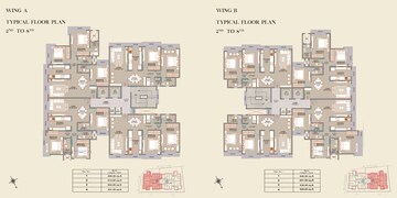 Floor Plan in 3 BHK Apartment at Veena Solace, Santacruz West – for Sale
