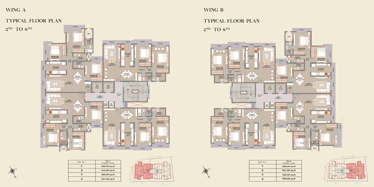 Floor Plan, veena-solace 3 Bedroom 945 Sq.Ft. Apartment In Santacruz West Mumbai 9176223