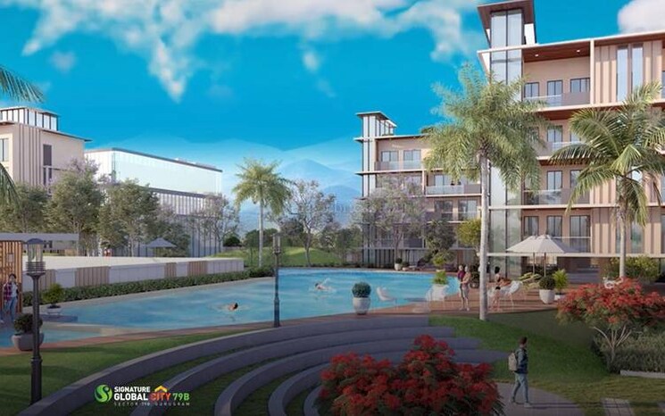 Swimming Pool, signature-global-city-79b 3.5 Bedroom 1525 Sq.Ft. Builder Floor In Sector 79b Gurgaon 9176311