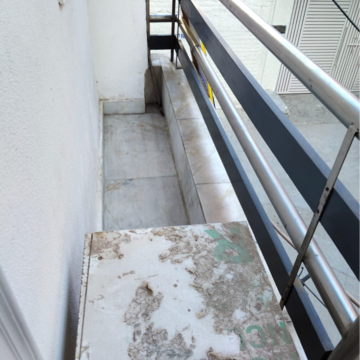 Balcony in 2 BHK Builder Floor at Govindpuri – for Rent