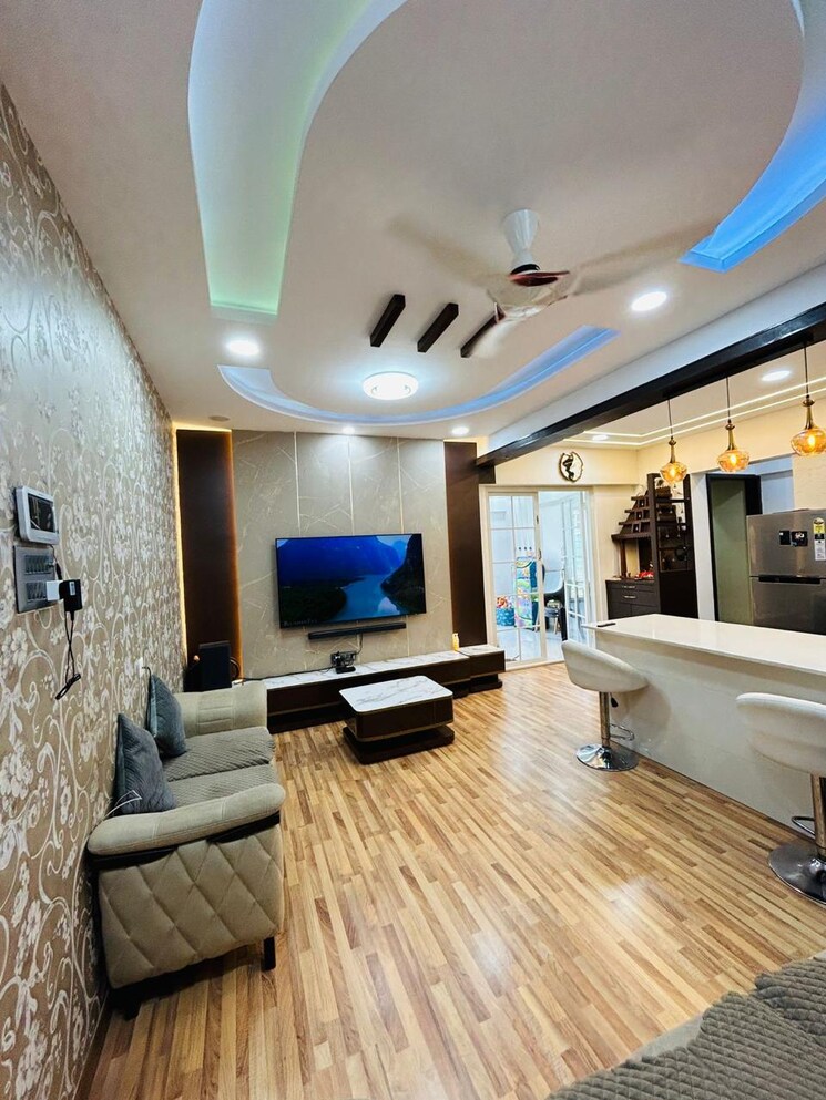 Living Room, 45-shashwat-heights 2.5 Bedroom 800 Sq.Ft. Apartment In Punawale Pune 9176441