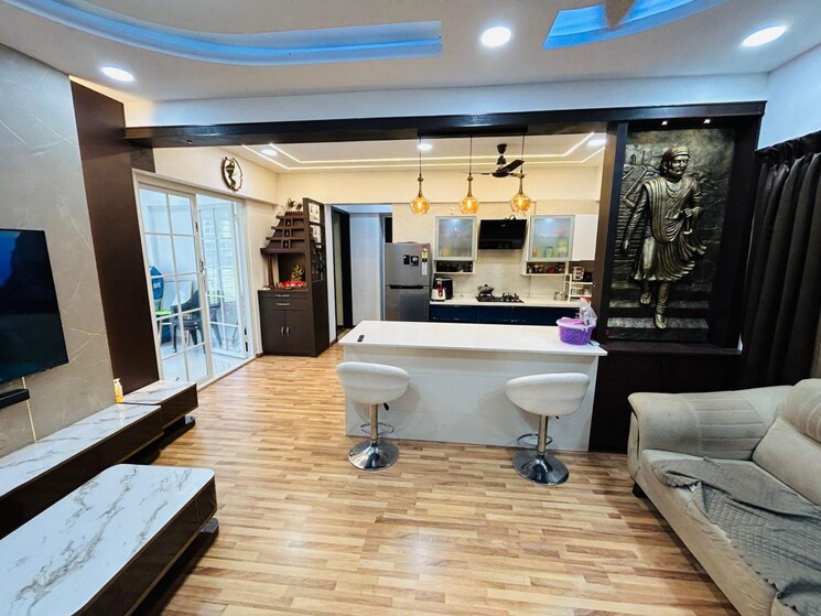 Living Room, 45-shashwat-heights 2.5 Bedroom 800 Sq.Ft. Apartment In Punawale Pune 9176441