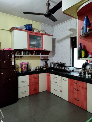 Kitchen in 1 BHK Apartment at Omkar Apartment Kharegaon, Kalwa – for Sale