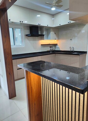 Kitchen in 3 BHK Apartment at Rajapushpa Provincia, Narsingi – for Rent