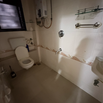 Bathroom in 3 BHK Apartment at Harsh CHS Tilak Nagar, Tilak Nagar – for Rent