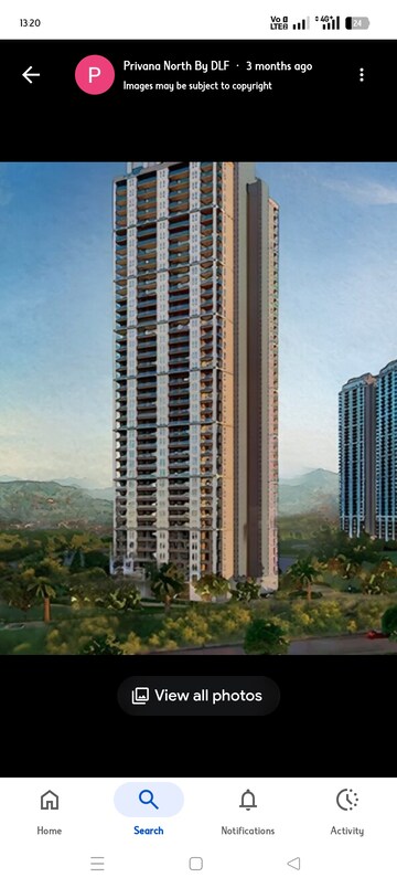 4 BHK Apartment – Exterior View View at DLF Privana North, Sector 76 - for Sale