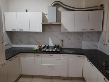Kitchen in 3 BHK Apartment at Highland Park Chandigarh, Bhabat – for Rent