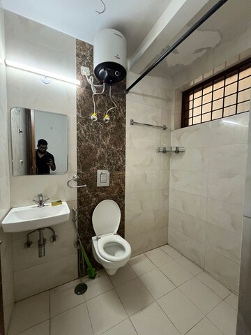 Bathroom in 3 BHK Apartment at DDA Rosewood Apartments, Vasant Kunj – for Rent