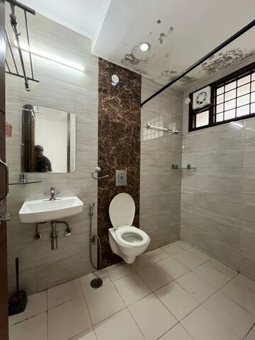 Bathroom in 3 BHK Apartment at DDA Rosewood Apartments, Vasant Kunj – for Rent