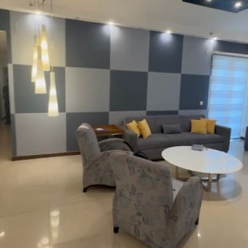 Living Room in 3 BHK Apartment at Unitech Uniworld Gardens, Islampur – for Rent