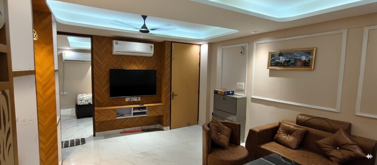 Living Room, chattarpur 2 Bedroom 750 Sq.Ft. Builder Floor In Chattarpur Delhi 9177760