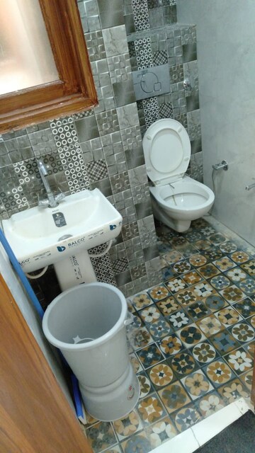 Bathroom in 2 BHK Builder Floor at Dwarka Mor – for Rent