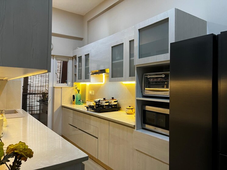 Kitchen, adani-samsara 3 Bedroom 1715 Sq.Ft. Builder Floor In Sector 60 Gurgaon 9177924