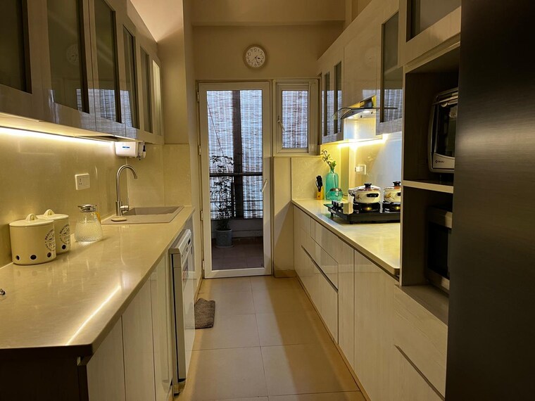 Kitchen, adani-samsara 3 Bedroom 1715 Sq.Ft. Builder Floor In Sector 60 Gurgaon 9177924