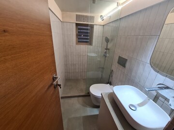 Bathroom in 3 BHK Apartment at Amaltas CHS, Andheri West – for Rent