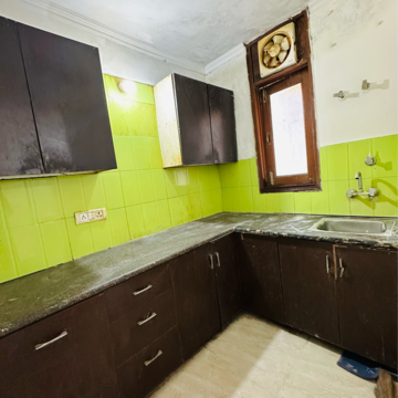 Kitchen in 3 BHK Builder Floor at Saket – for Rent