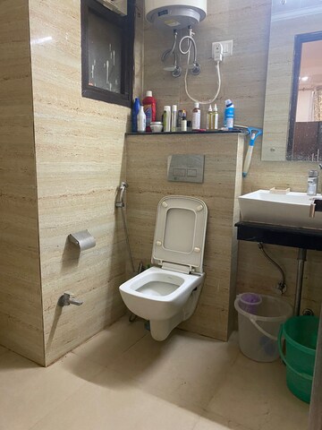 Bathroom in 3 BHK Builder Floor at Saket – for Rent