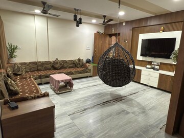 Living Room in 3 BHK Apartment at Ghatlodia – for Sale