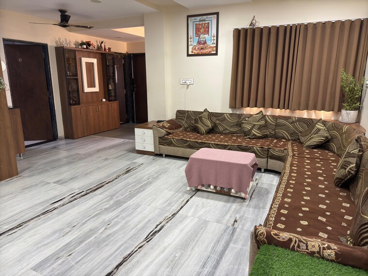 Living Room, ghatlodia 3 Bedroom 1350 Sq.Ft. Apartment In Ghatlodia Ahmedabad 6498606