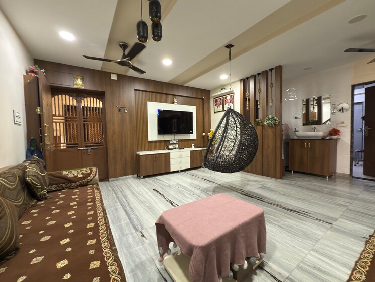 Living Room, ghatlodia 3 Bedroom 1350 Sq.Ft. Apartment In Ghatlodia Ahmedabad 6498606
