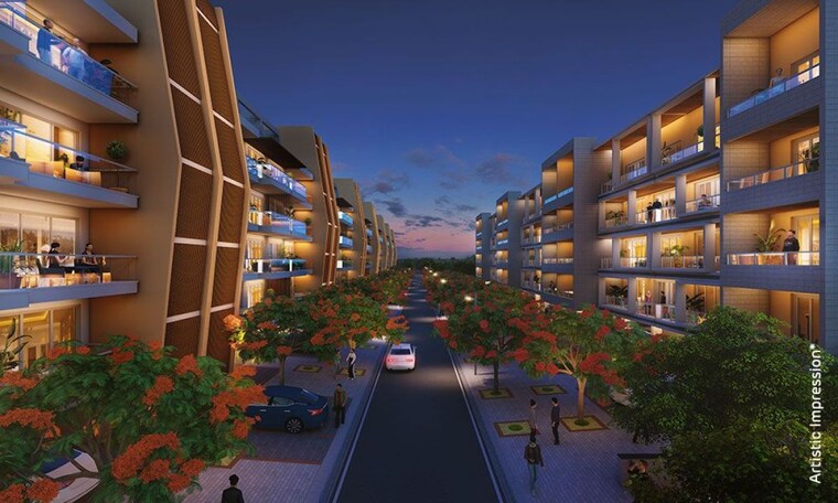 Exterior View, adani-samsara-vilasa 4 Bedroom 2800 Sq.Ft. Builder Floor In Sector 63 Gurgaon 9178184