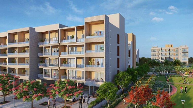 Exterior View, adani-samsara-vilasa 4 Bedroom 2800 Sq.Ft. Builder Floor In Sector 63 Gurgaon 9178184