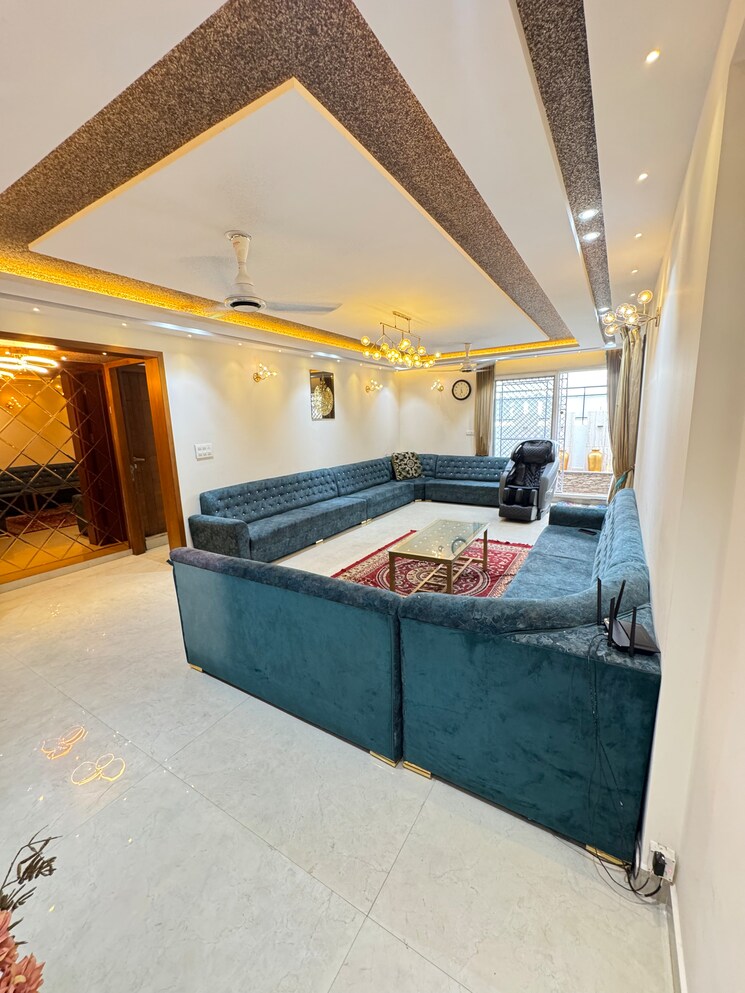 Living Room, elite-oyster 3 Bedroom 2400 Sq.Ft. Apartment In Hbr Layout Bangalore 9178198