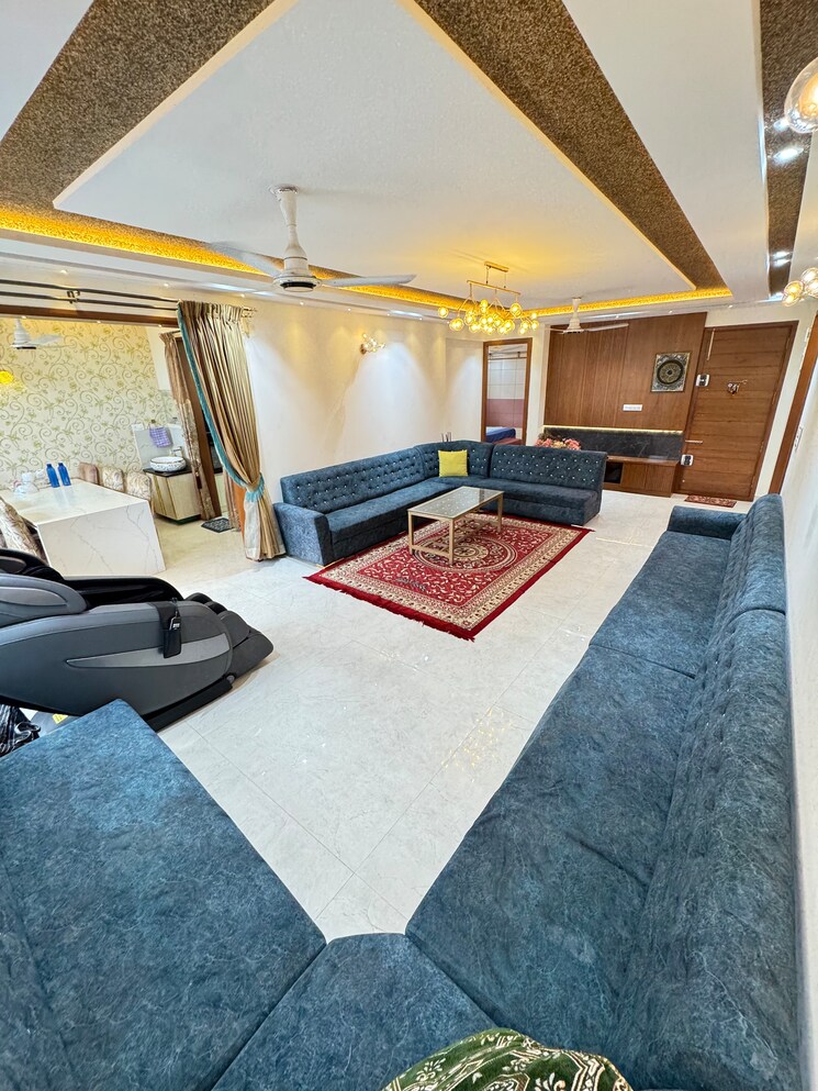 Living Room, elite-oyster 3 Bedroom 2400 Sq.Ft. Apartment In Hbr Layout Bangalore 9178198