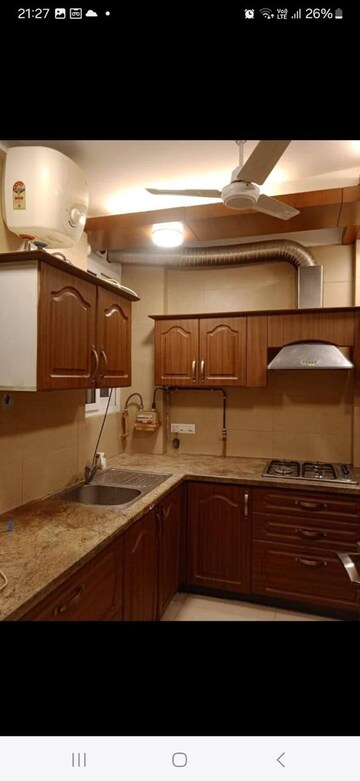Kitchen in 3 BHK Builder Floor at South Extension ii – for Rent