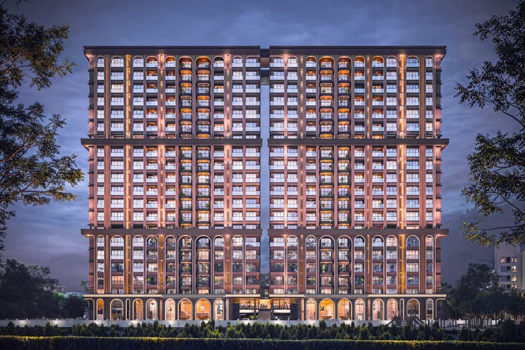 Exterior View, dosti-greater-thane 2 Bedroom 552 Sq.Ft. Apartment In Kalher Thane 9178797