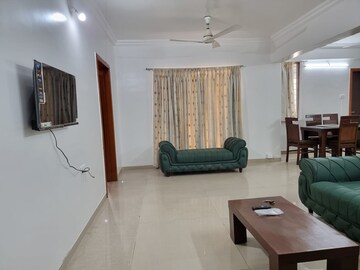 Living Room in 3 BHK Apartment at Goel Ganga Carnation, Koregaon Park – for Rent