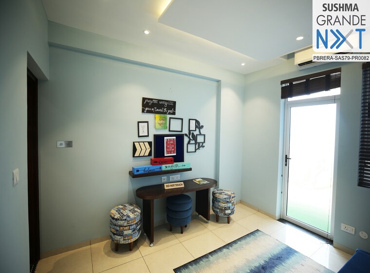 Bedroom, sushma-grande-nxt 3 Bedroom 1650 Sq.Ft. Apartment In Lohgarh Zirakpur 9178877